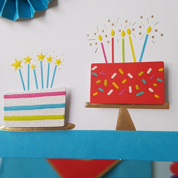 2 pcs C R Gibson Luxury Card Happy Birthday (1 Card with envelopel - Picture 8 of 16